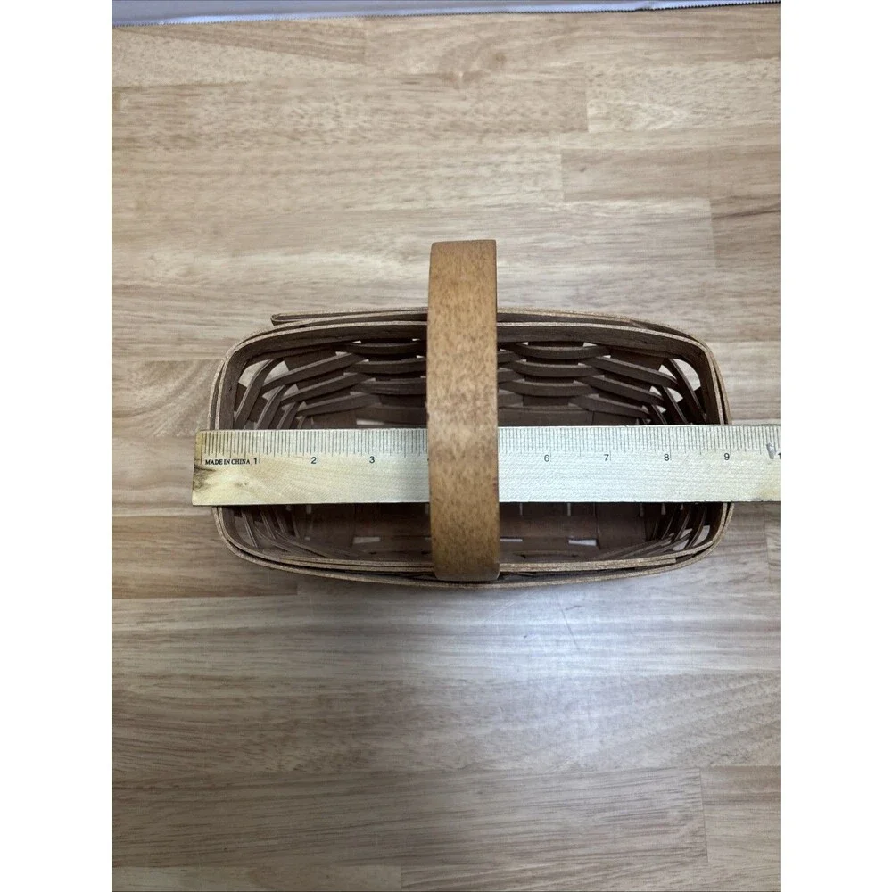 Longaberger 1989 Mother's Day Mini Chore Basket No Liner With Handle Woven